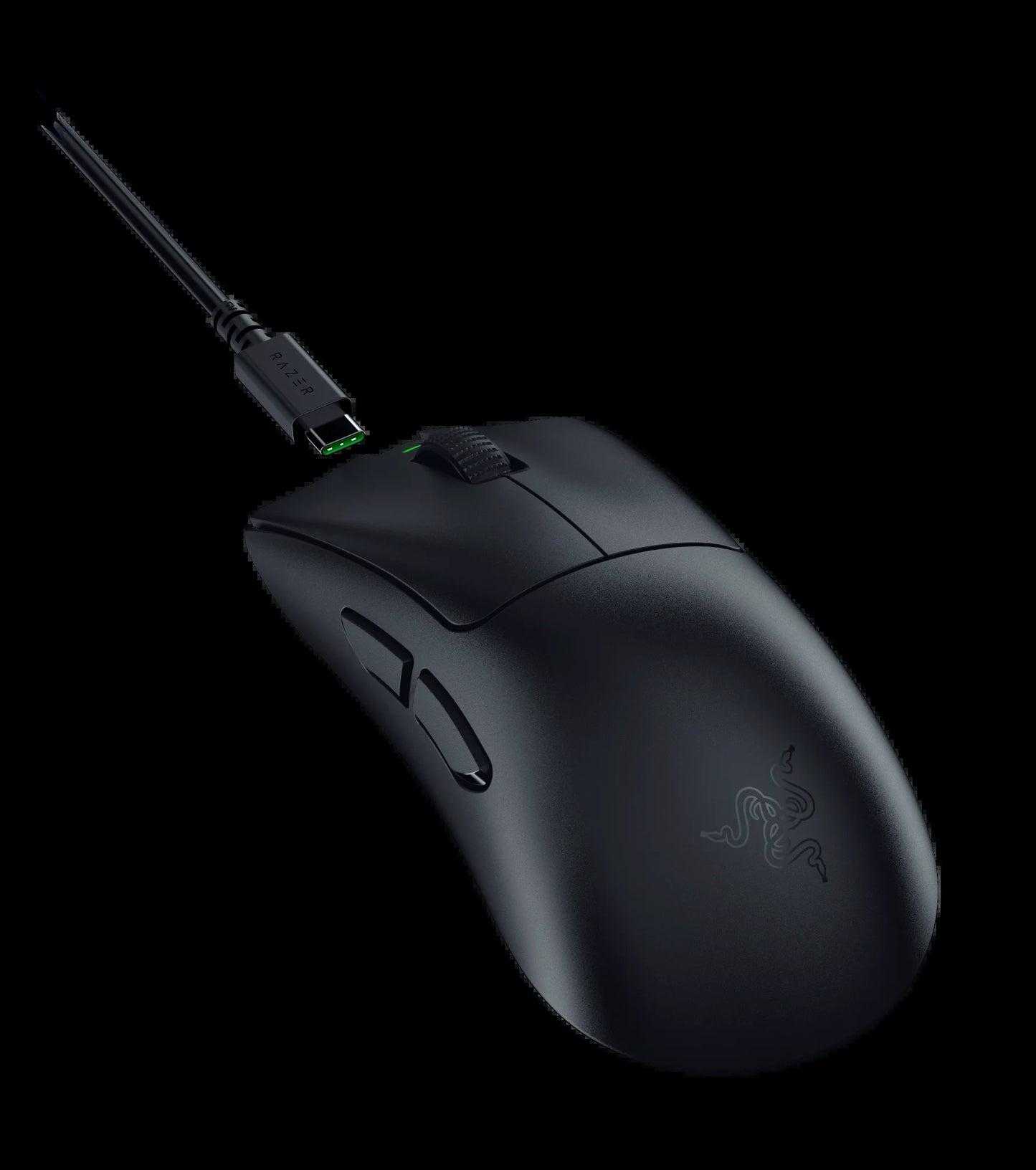Deathadder V3 Hyperspeed Wireless Optical Gaming Mouse, Ergonomic, 26000 DPI, Black
