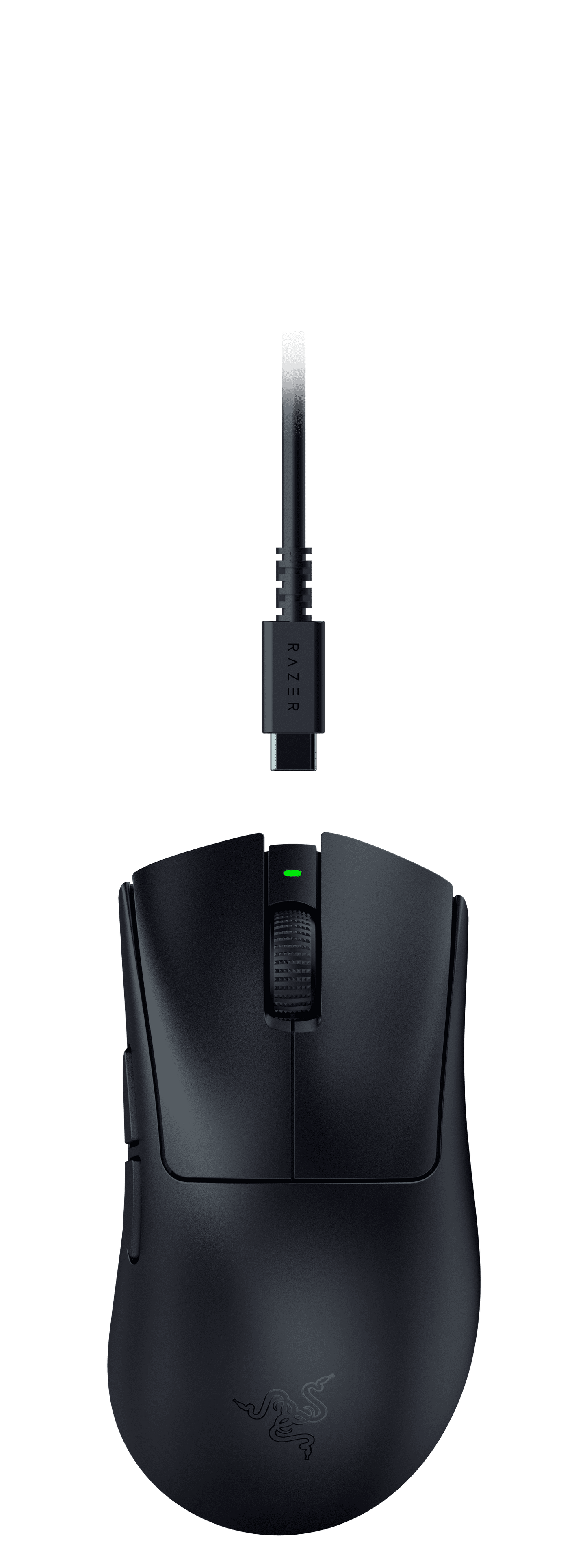 Deathadder V3 Hyperspeed Wireless Optical Gaming Mouse, Ergonomic, 26000 DPI, Black
