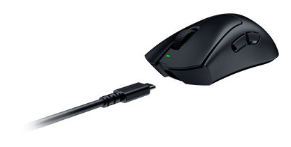 Deathadder V3 Hyperspeed Wireless Optical Gaming Mouse, Ergonomic, 26000 DPI, Black